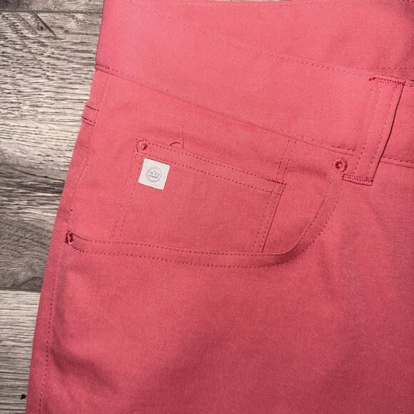 Peter Millar Golf Pants Crown Sport eb66 Performance 35 x 32 Cape Red MSRP $160 - Picture 5 of 9